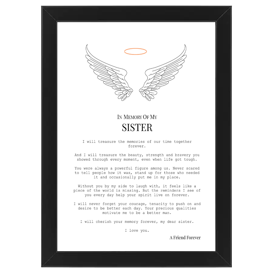 In Memory of Sister (from Brother)