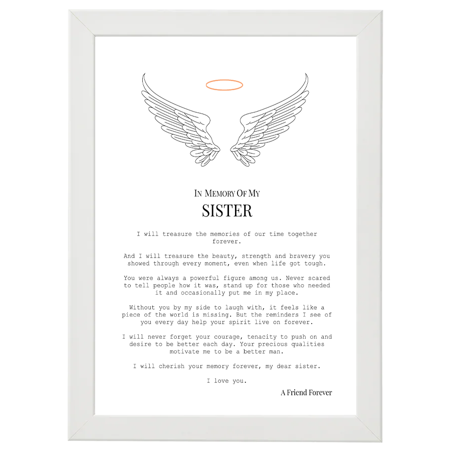 In Memory of Sister (from Brother)