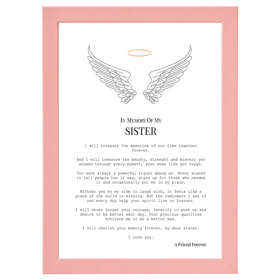 In Memory of Sister (from Brother)