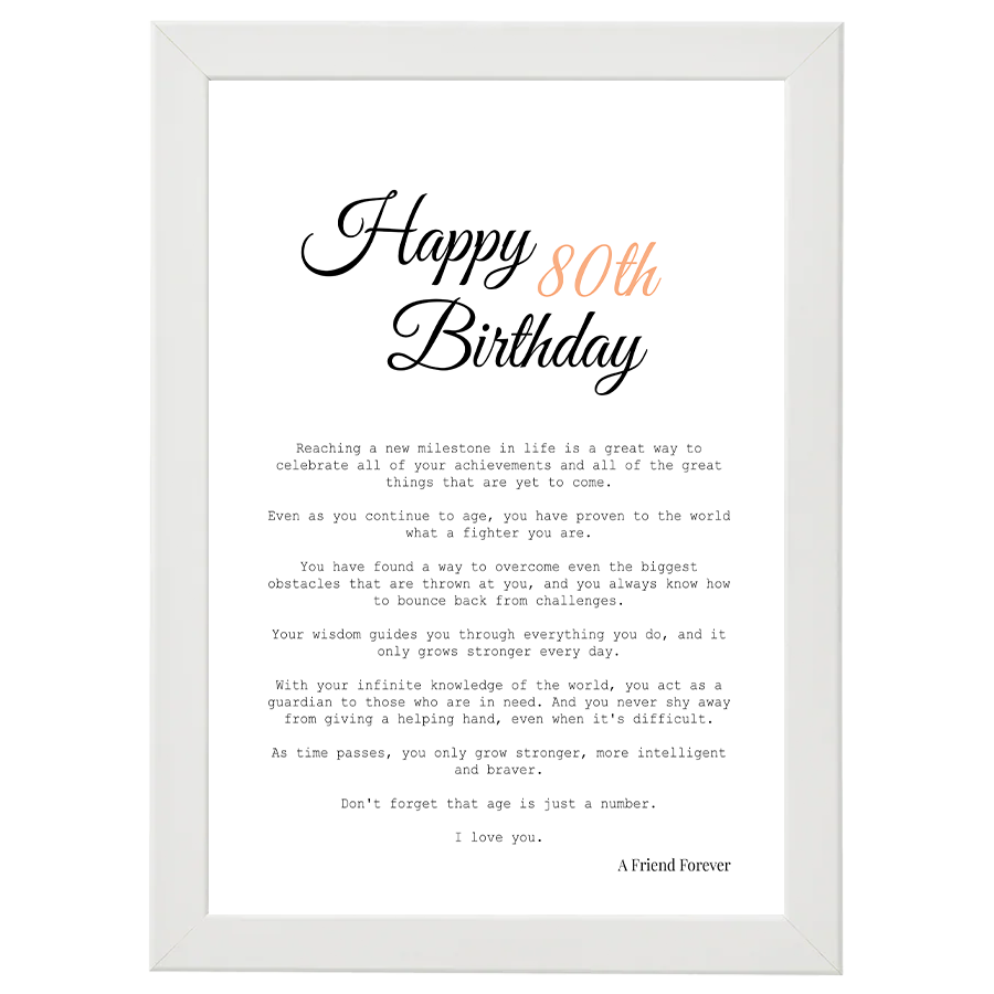 Birthday (80th)