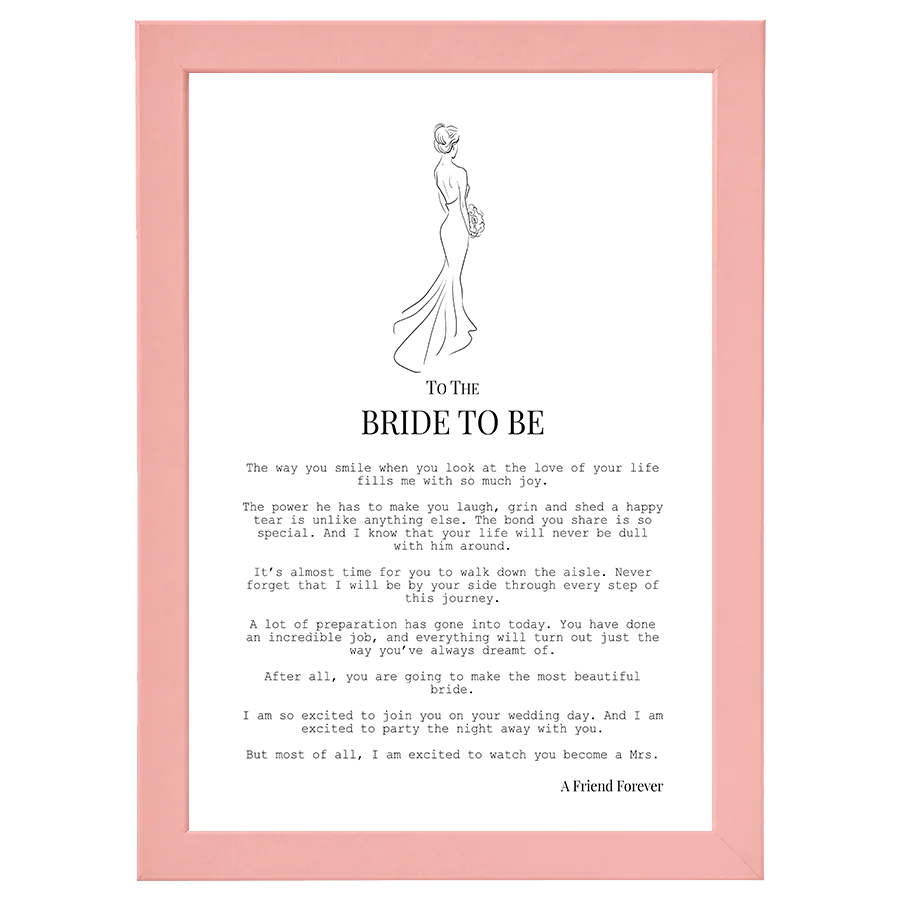 Bride to Be (from Friend)