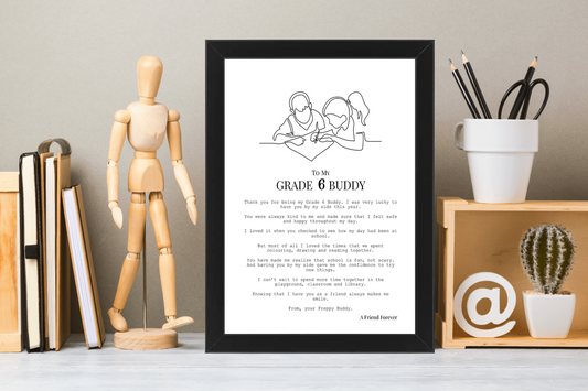 Grade 6 Buddy (from Female to Male)