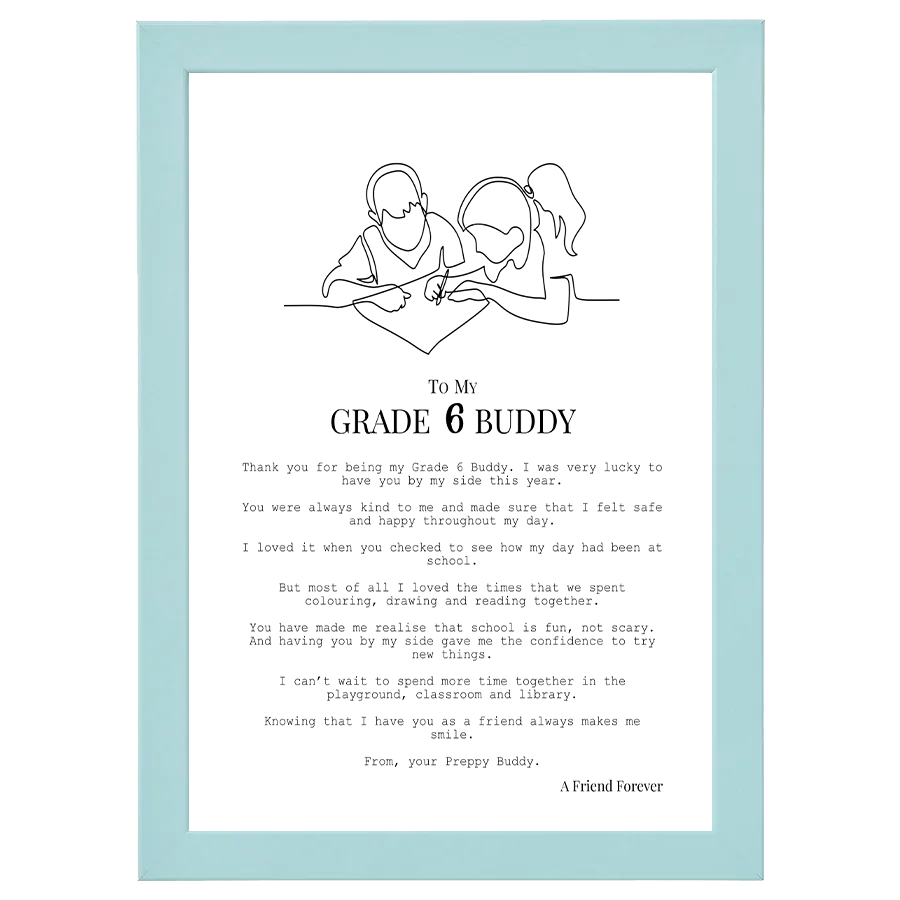 Grade 6 Buddy (from Female to Male)