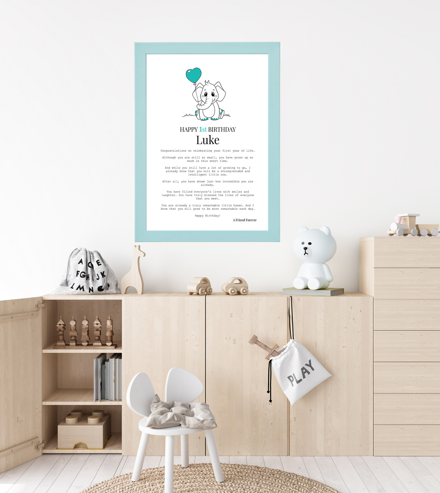 First Birthday (Boy - Personalised)