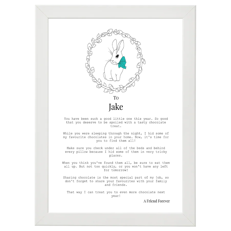 Letter from Easter Bunny (Boy - Personalised)