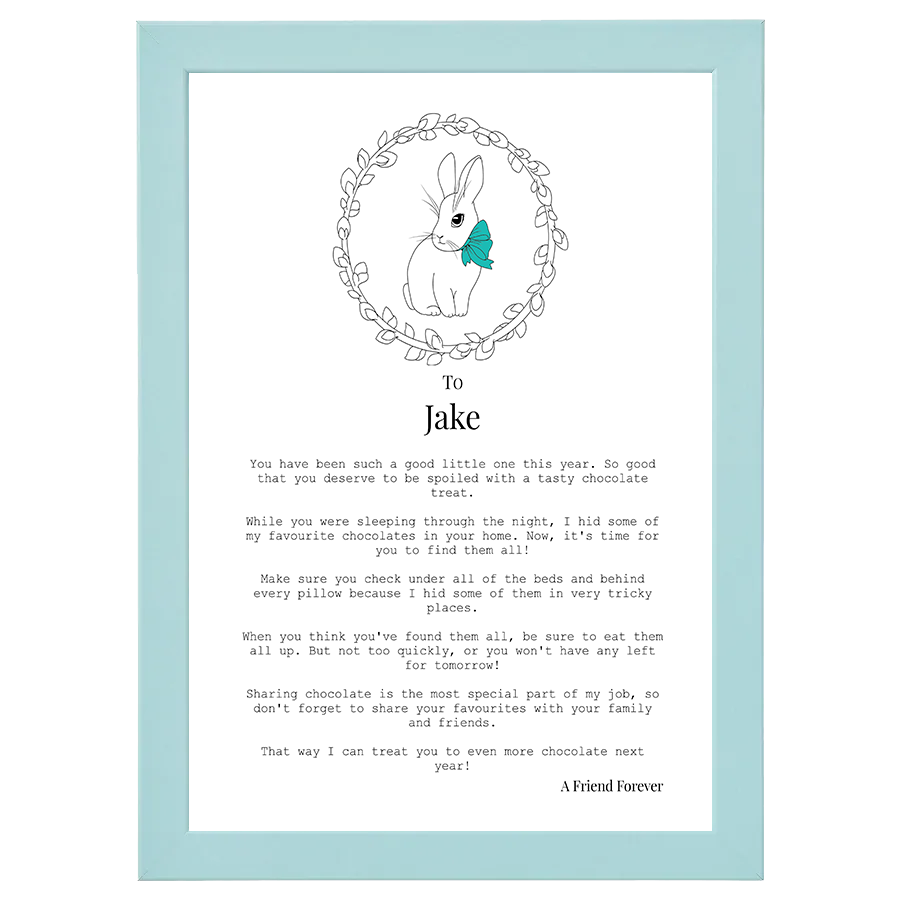 Letter from Easter Bunny (Boy - Personalised)