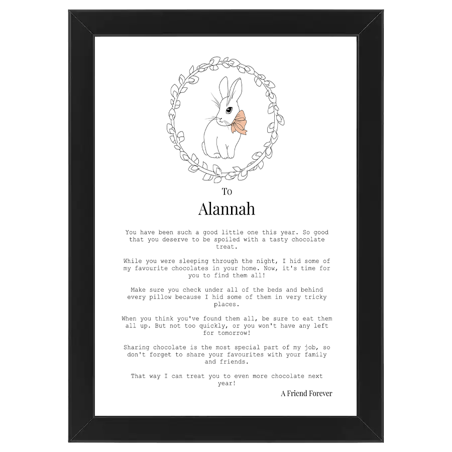 Letter from Easter Bunny (Girl - Personalised)