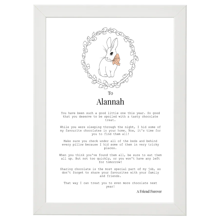 Letter from Easter Bunny (Girl - Personalised)