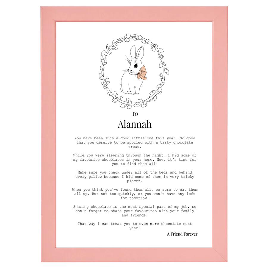 Letter from Easter Bunny (Girl - Personalised)
