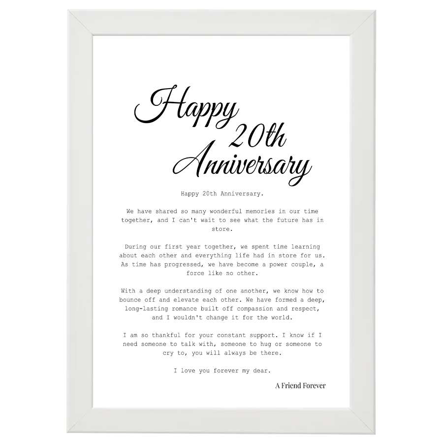 Wedding Anniversary (20th)