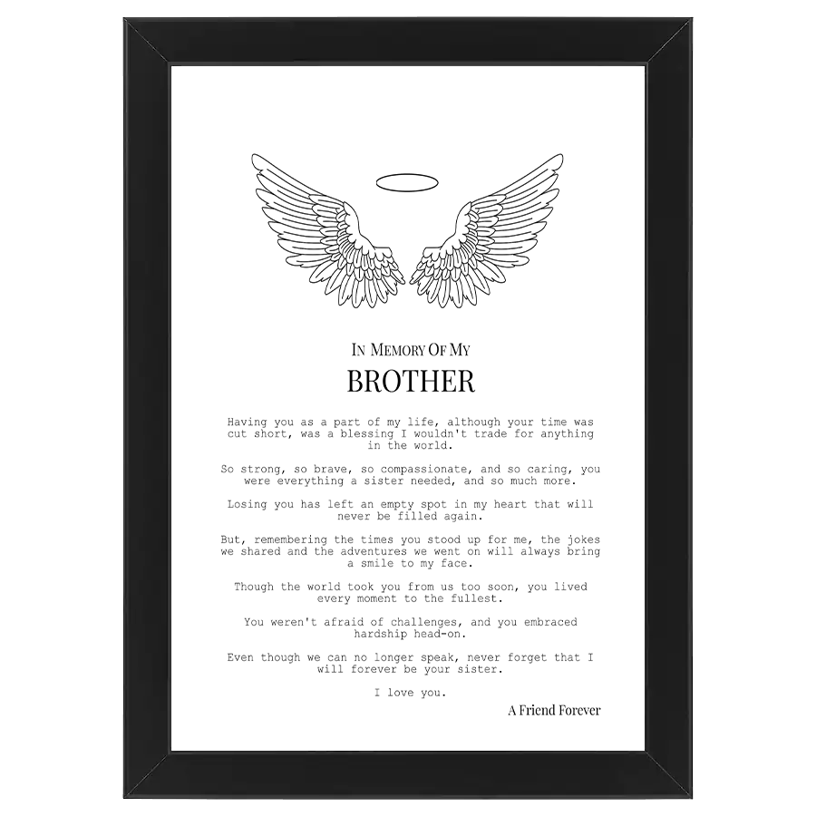 In Memory of Brother (from Sister)