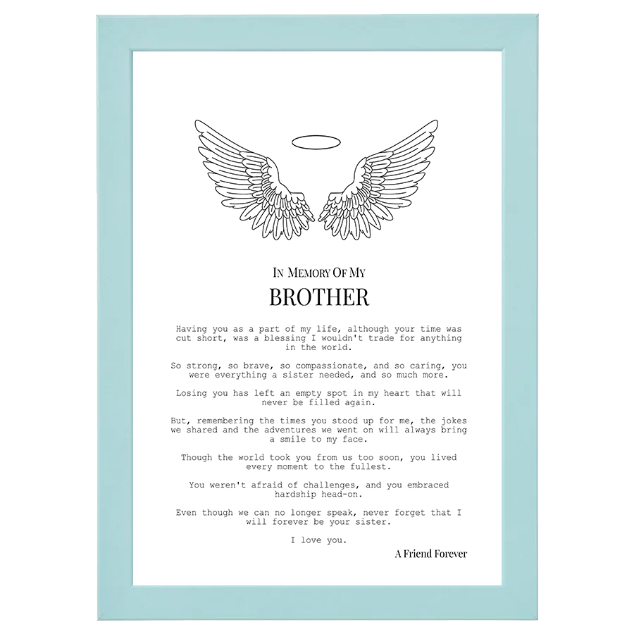 In Memory of Brother (from Sister)