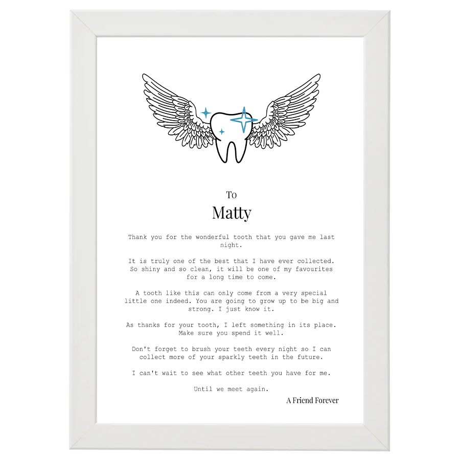 Tooth Fairy Letter (Boy - Personalised)