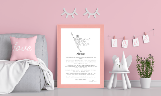 Tooth Fairy Letter (Girl - Personalised)