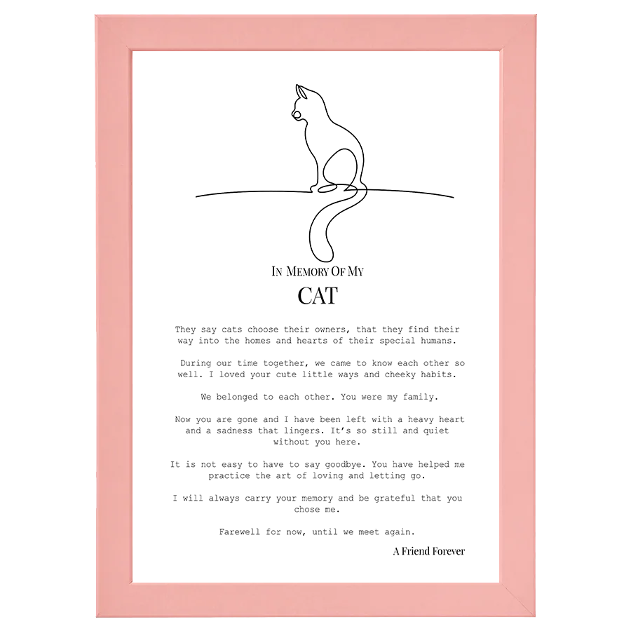 In Memory of My Cat (Personalised)