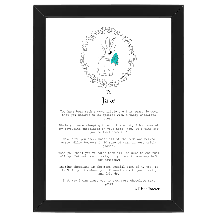 Letter from Easter Bunny (Boy - Personalised)